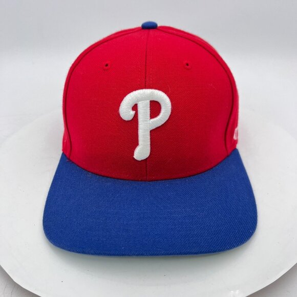 Philadelphia Phillies 47 Brand Cooperstown Collection Blue Red Snapback Hat - Picture 1 of 10